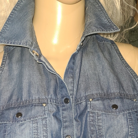 WHITE HOUSE BLACK MARKET WOMEN'S SIZE 4 GIRLHOOD CORE SLEEVELESS TOP - Picture 6 of 7